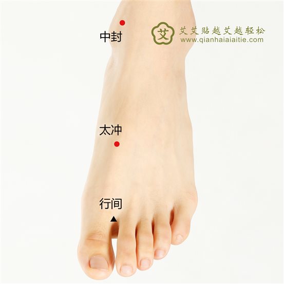 中封、太冲、行间