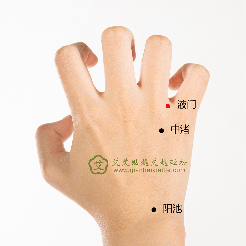 艾艾贴穴位 · 液门穴：降浊升清